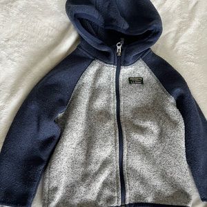 Used LL Bean Toddler Sweater Fleece Coat